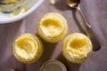 Brandy butter with vanilla. Festive butter for christmas pudding Royalty Free Stock Photo