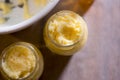 Brandy butter with vanilla. Festive butter for christmas pudding Royalty Free Stock Photo