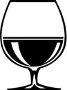 Brandy Snifter Illustration Royalty Free Stock Photo