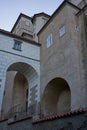 Brandys nad Labem, Czech Republic - January 31, 2021 - The massive chateau is a significant landmark of the town of BrandÃÂ½s Royalty Free Stock Photo