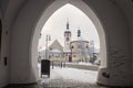 Brandys nad Labem - Stara Boleslav - Saint Wenceslas basilica and St Kliment church Royalty Free Stock Photo