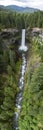 Brandywine Falls British Columbia Aerial Vertical Panorama Royalty Free Stock Photo