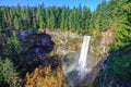 Brandywine Falls with rainbow in Brandywine Falls Provincial Park Royalty Free Stock Photo