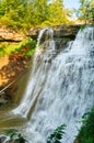 Brandywine Falls, vertical view Royalty Free Stock Photo