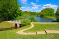 Branitz Park in Lusatia near the town Cottbus