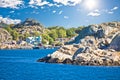 Branno island in Gothenburg archipelago waterfront view Royalty Free Stock Photo