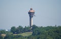 Branson, Missouri, U.S.A - June 21, 2022 - The tower of Shepherd`s Adventure Park seen from Ruth and Paul Henning Conservation