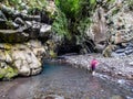 Bras de la Plaine river in La Reunion island Royalty Free Stock Photo