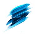 Brash stroke blue color illustration.