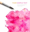 Brash and watercolor paint Royalty Free Stock Photo