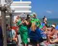 Brazil/Atlantic Ocean: Crossing-the-Line Ceremony - Neptune and Salacia