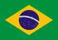 Brasil flag Royalty Free Stock Photo