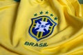 Brasil football federation yellow jersey.