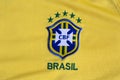 Brasil football federation yellow jersey.