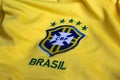 Brasil football federation yellow jersey.