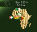 Brasil 2014 land Africa