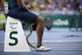 Brasil - Rio De Janeiro - Paralympic game 2016 400 meter athletics Royalty Free Stock Photo