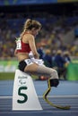 Brasil - Rio De Janeiro - Paralympic game 2016 400 meter athletics Royalty Free Stock Photo