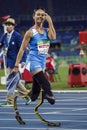 Brasil - Rio De Janeiro - Paralympic game 2016 400 meter athletics Royalty Free Stock Photo
