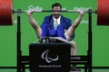 Brasil - Rio De Janeiro - Paralympic game 2016 weight lifting Royalty Free Stock Photo