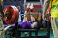 Brasil - Rio De Janeiro - Paralympic game 2016 weight lifting Royalty Free Stock Photo