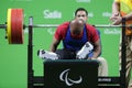 Brasil - Rio De Janeiro - Paralympic game 2016 weight lifting Royalty Free Stock Photo