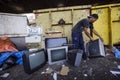 Brasil - San Paolo - Catadores de rua - a recycler cooperative Royalty Free Stock Photo