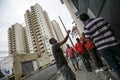 Brasil - San Paolo - The ONG Sermig -outside the dormitory Royalty Free Stock Photo