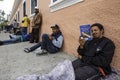 Brasil - San Paolo - The ONG Sermig -outside the dormitory Royalty Free Stock Photo