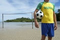 Brasil Soccer Player Brazilian Beach Football Pitch