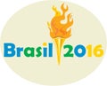 Brasil 2016 Summer Games Flaming Torch