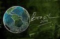 Brasil 2014 World Cup Sketch Royalty Free Stock Photo