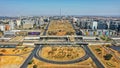 Aerial view of the central district of Brasilia, capital of Brazil