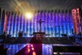 Dom Bosco Sanctuary Interior - Brasilia, Distrito Federal, Brazil Royalty Free Stock Photo