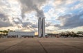 Three Powers Plaza Praca dos Tres Poderes at sunset - Brasilia, Distrito Federal, Brazil