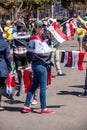 Brasilia, Brazil-August 4, 2016:Iraqi Soccer Fans Gather Outside the ManÃÂ© Garrincha Stadium