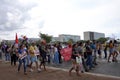 People protests in Brasilia against the \