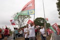 Supporters for former President Lula of Brazil, take to the streets