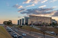 Brasilia Buildings at sunset - Brasilia, Distrito Federal, Brazil