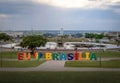 Brasilia Sign at Burle Marx Garden Park and TV Tower Fountain - Brasilia, Distrito Federal, Brazil