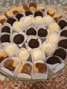 Brasilian brigadeiro sweet Royalty Free Stock Photo