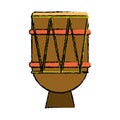 Brasilian drum percussion bongo sketch