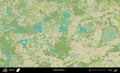 Braslau District, Belarus. Topographic Humanitarian Royalty Free Stock Photo