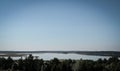Braslav lakes view from above. Royalty Free Stock Photo
