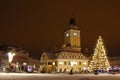 Brasov center in Christmas days, Romania