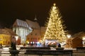 Brasov center in Christmas days, Romania