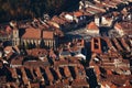 Brasov City, Romania aerial view Royalty Free Stock Photo