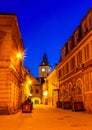 Brasov council house twilight view Royalty Free Stock Photo