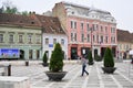 Brasov council square buildings