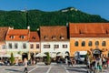 In Brasov Council Square Piata Sfatului Are Located The Council House, The Old Town And The Black Church Royalty Free Stock Photo